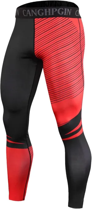 aihihe Mens Leggings for Winter Men Compression Pants Gym Legging Pack Men's Compression Pants Workout Running Leggings
