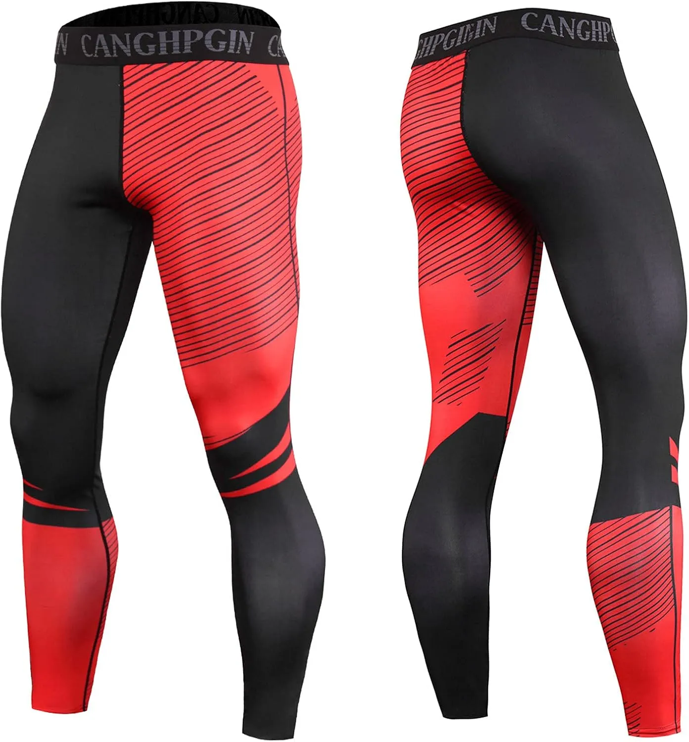 aihihe Mens Leggings for Winter Men Compression Pants Gym Legging Pack Men's Compression Pants Workout Running Leggings