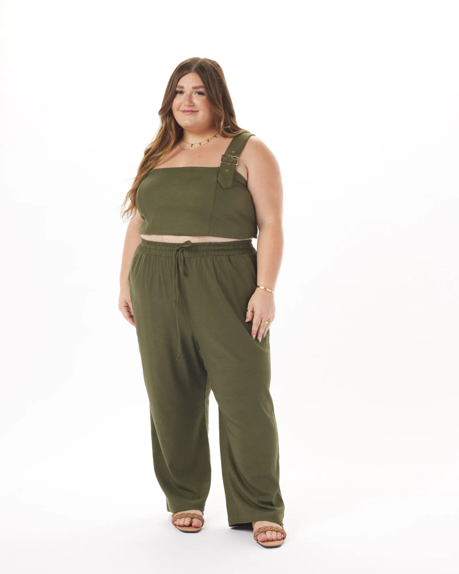 Leah Pant in Olive | Olive Green