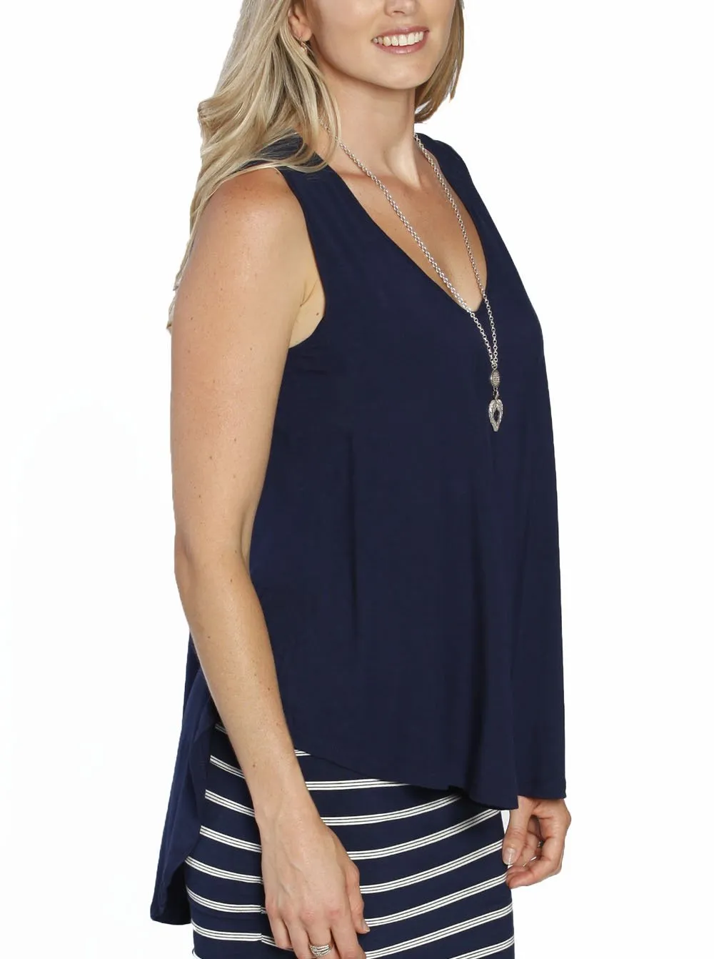 Maternity Sleeveless Swing Top