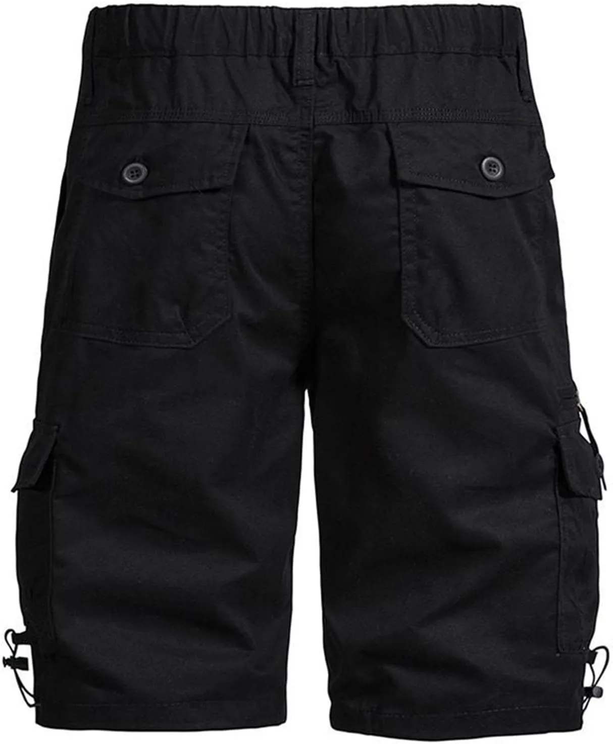 Mens Cargo Shorts 2025 Summer Casual Shorts Long Tactical Short Elastic Waist Work Short Pockets Plus SizeShorts