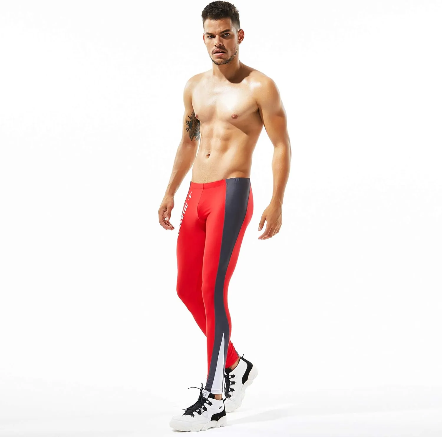 Men's CompressionLeggings Mens Sports Workout Running Tights Pants Cool Dry Active Yoga Leggings Pants