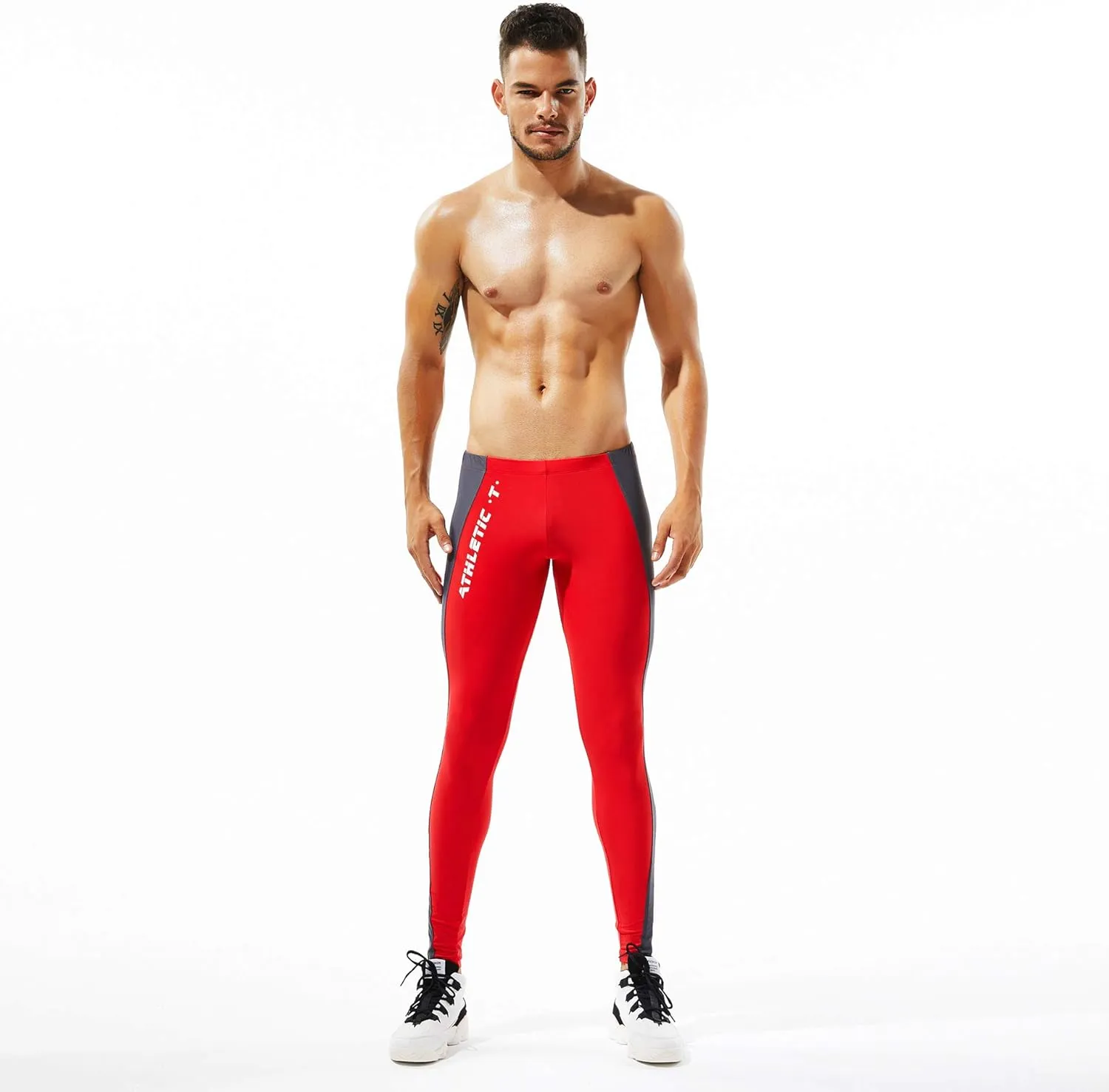 Men's CompressionLeggings Mens Sports Workout Running Tights Pants Cool Dry Active Yoga Leggings Pants