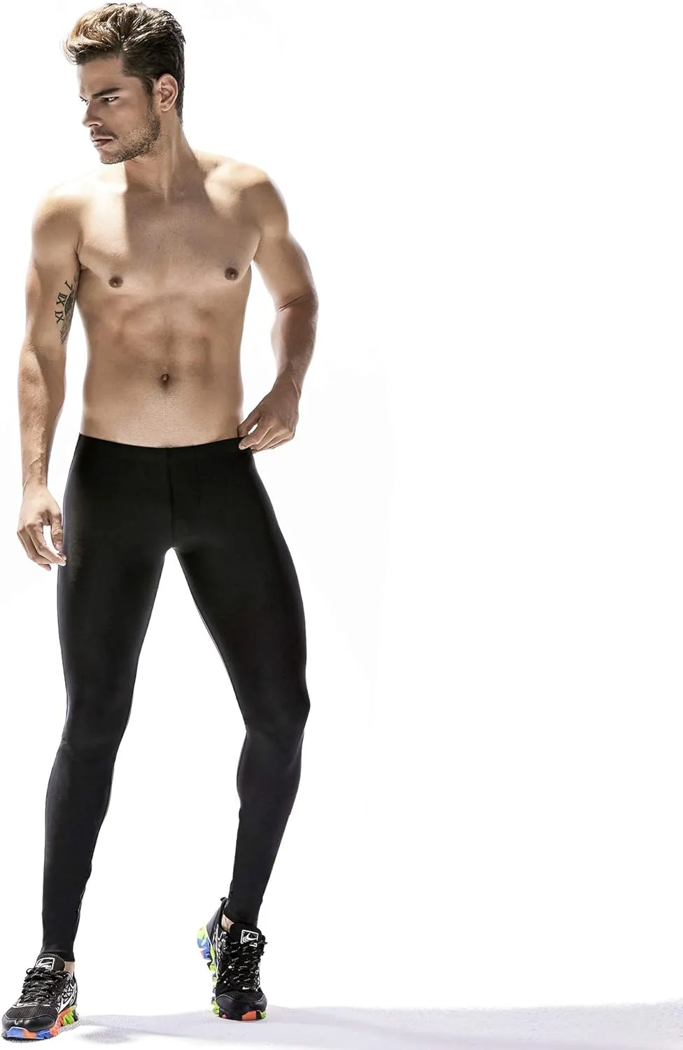 Men's CompressionLeggings Mens Sports Workout Running Tights Pants Cool Dry Active Yoga Leggings Pants