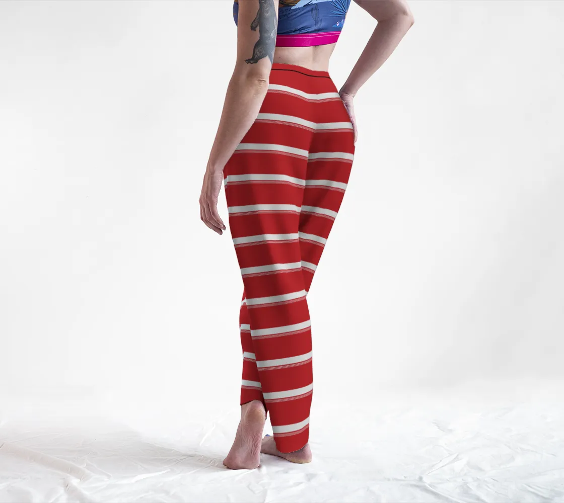 Rose Red Striped Lounge Pants