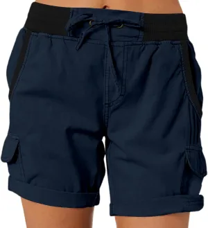 Womens Shorts Baggy High Waisted Summer Shorts with Pockets Lightweight Flowy Cotton Clothes