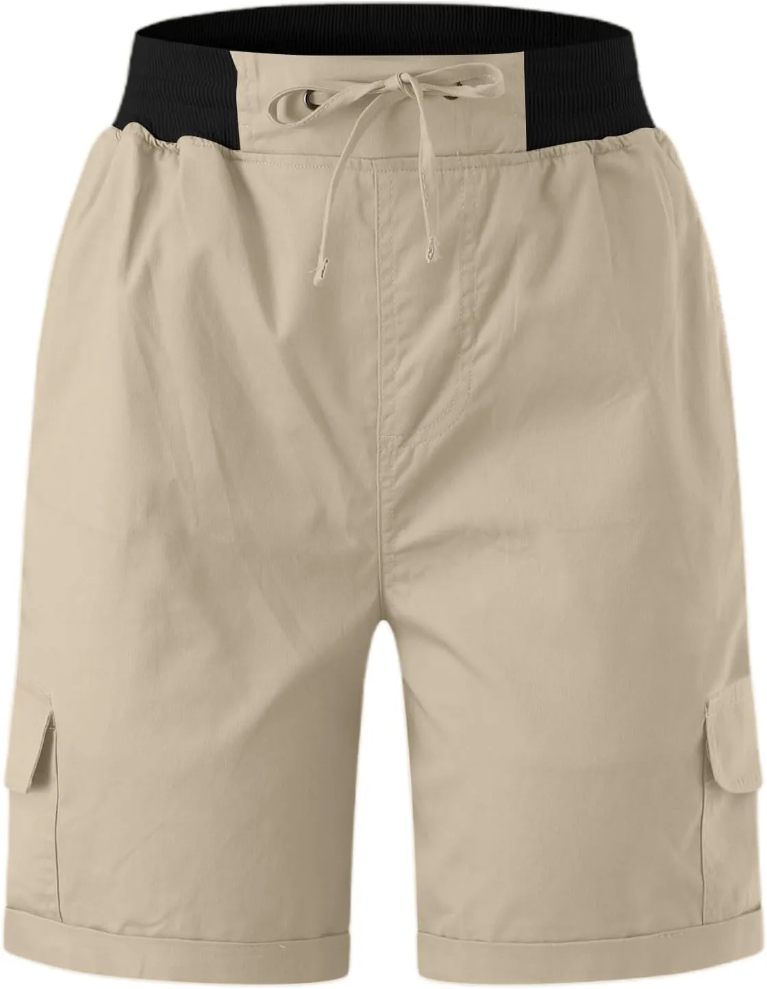 Womens Shorts Baggy High Waisted Summer Shorts with Pockets Lightweight Flowy Cotton Clothes
