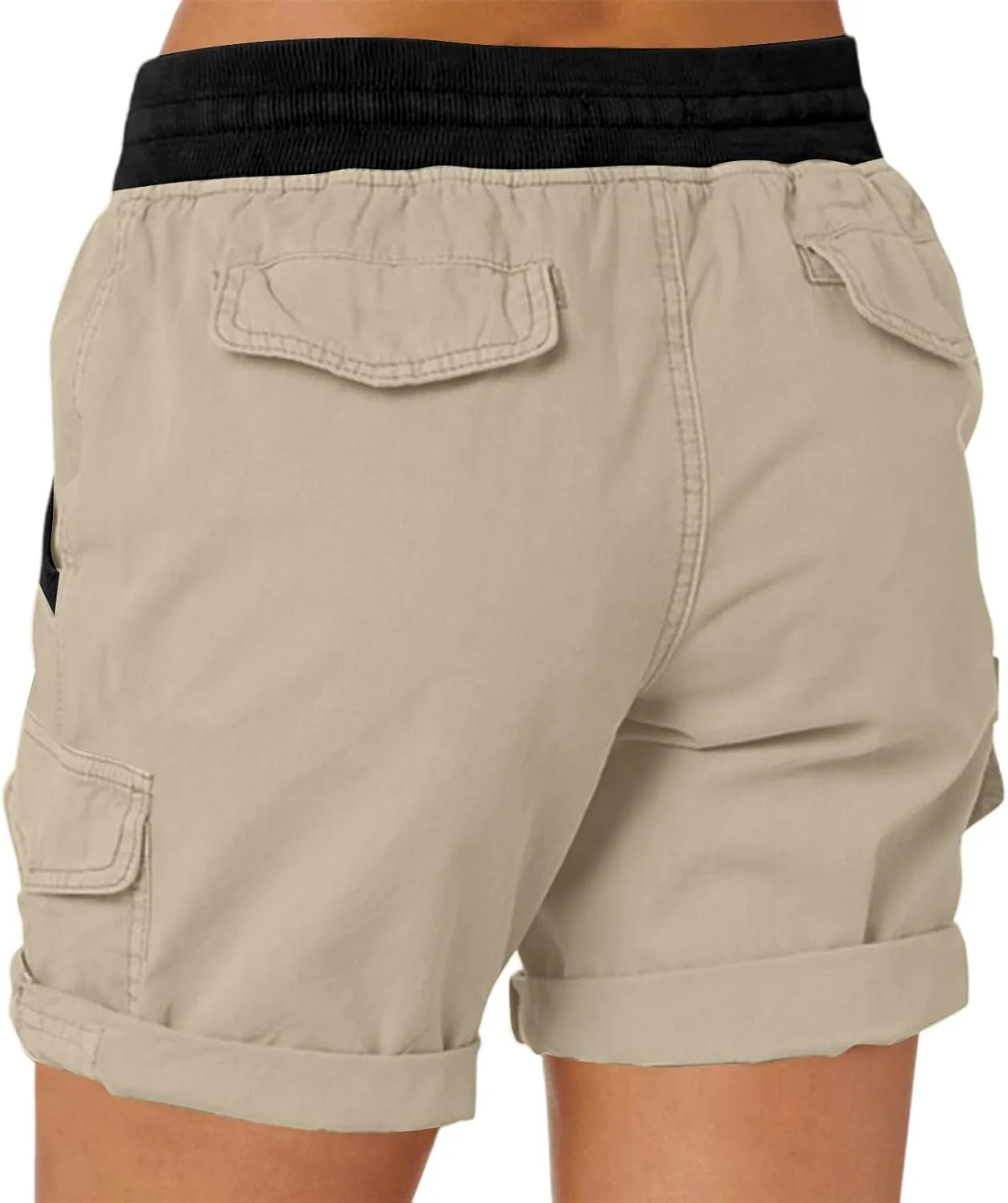 Womens Shorts Baggy High Waisted Summer Shorts with Pockets Lightweight Flowy Cotton Clothes