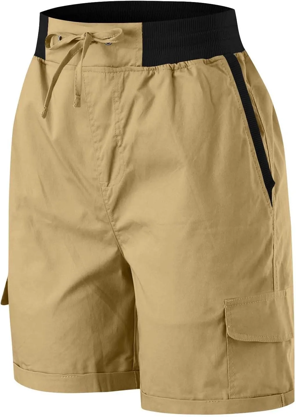 Womens Shorts Baggy High Waisted Summer Shorts with Pockets Lightweight Flowy Cotton Clothes