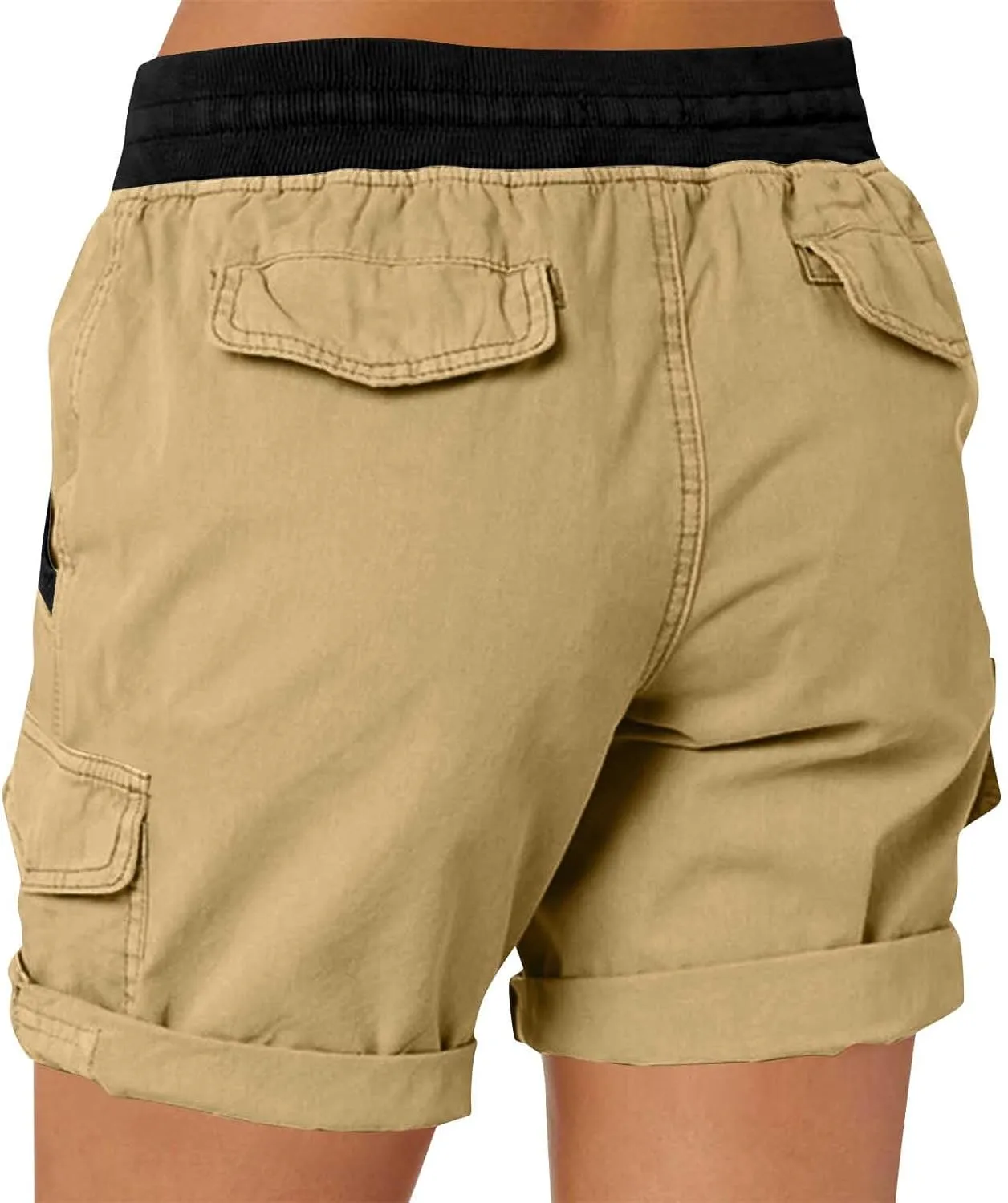Womens Shorts Baggy High Waisted Summer Shorts with Pockets Lightweight Flowy Cotton Clothes