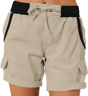 Womens Shorts Baggy High Waisted Summer Shorts with Pockets Lightweight Flowy Cotton Clothes