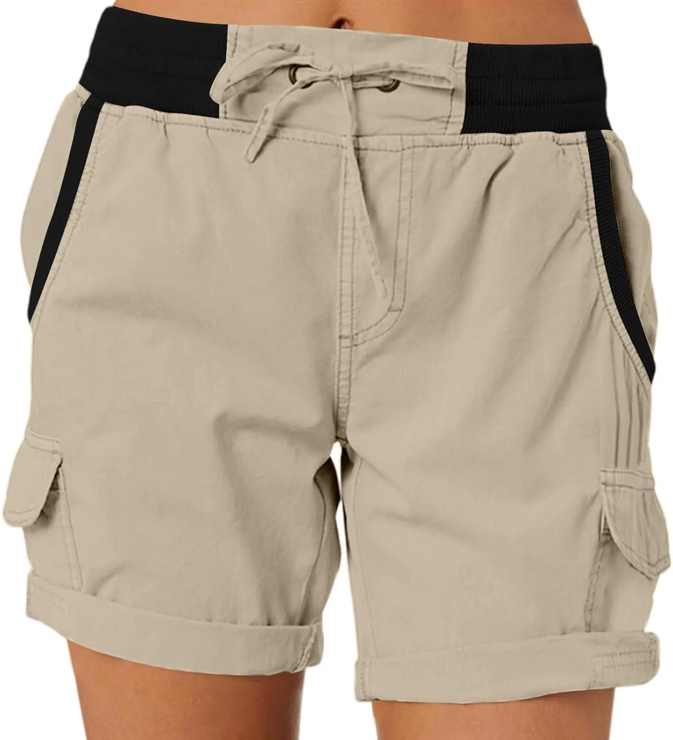 Womens Shorts Baggy High Waisted Summer Shorts with Pockets Lightweight Flowy Cotton Clothes