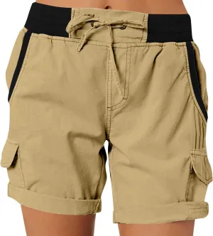 Womens Shorts Baggy High Waisted Summer Shorts with Pockets Lightweight Flowy Cotton Clothes