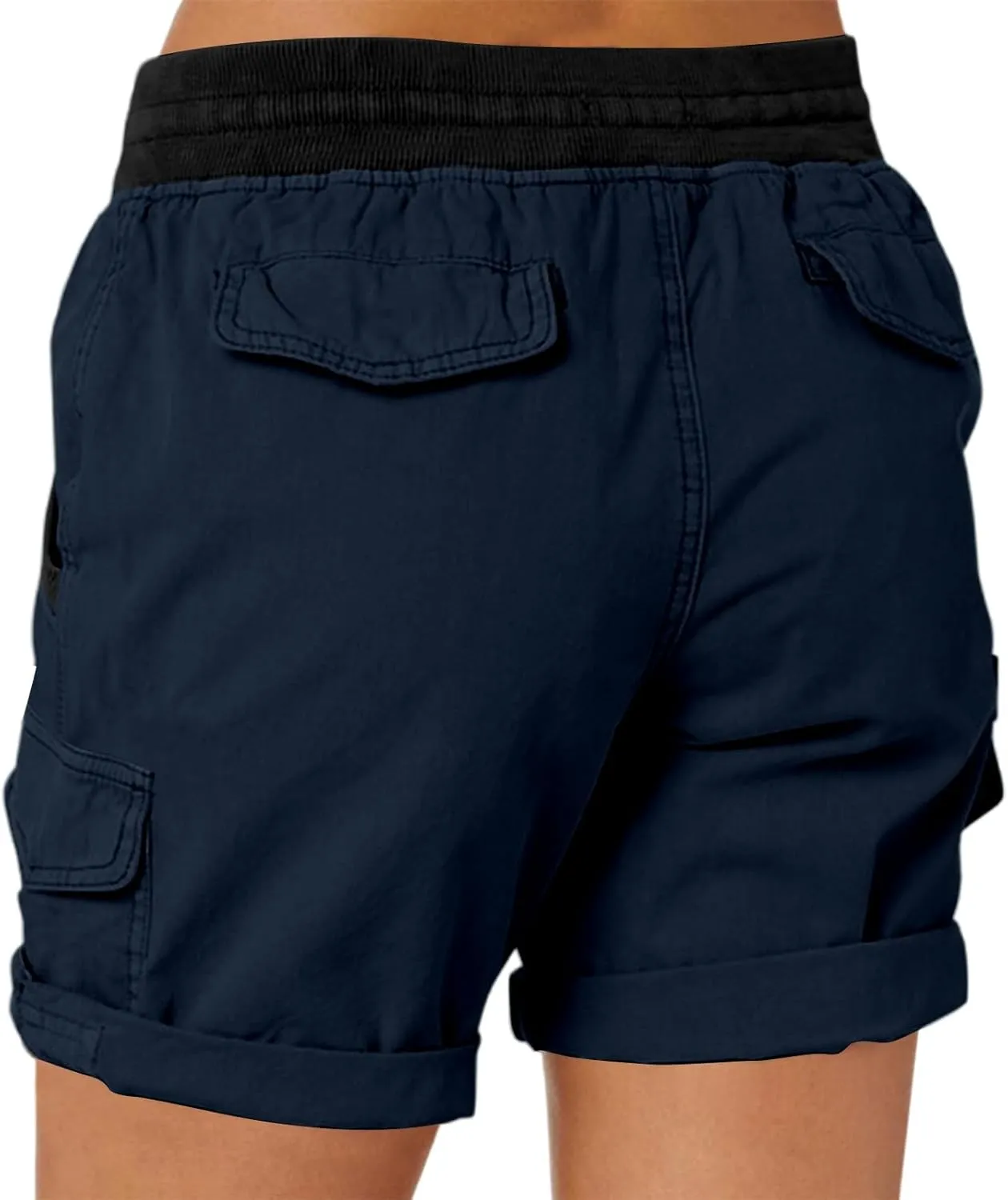 Womens Shorts Baggy High Waisted Summer Shorts with Pockets Lightweight Flowy Cotton Clothes