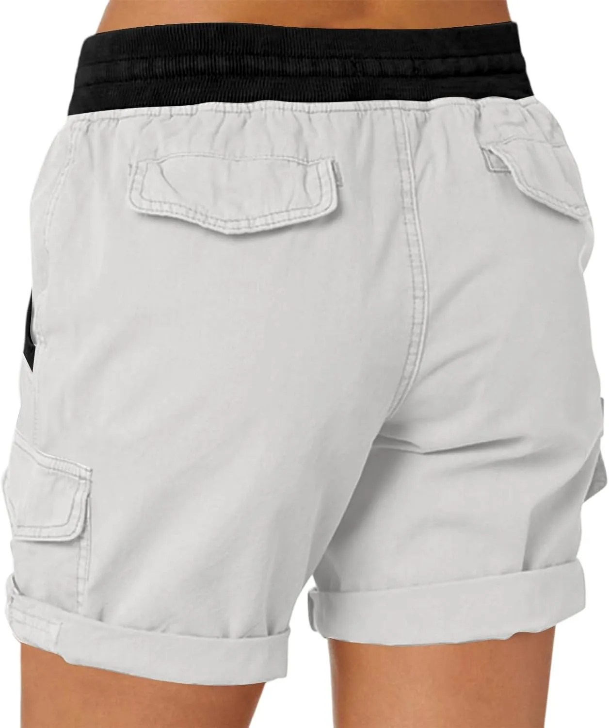 Womens Shorts Baggy High Waisted Summer Shorts with Pockets Lightweight Flowy Cotton Clothes