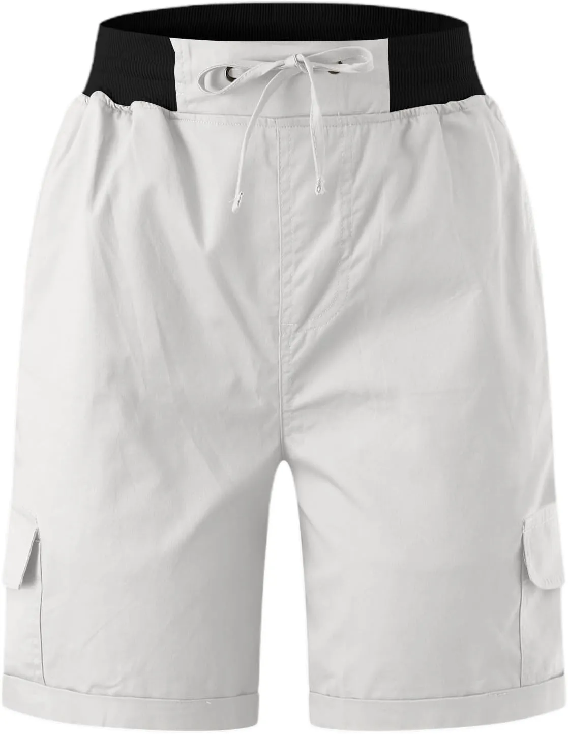 Womens Shorts Baggy High Waisted Summer Shorts with Pockets Lightweight Flowy Cotton Clothes